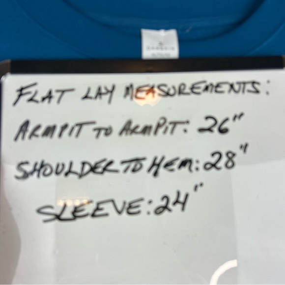 NEW - Danskin Blue Cozy Soft Comfy Crewneck Sweatshirt with Split Hem & Pockets - Picture 13 of 15